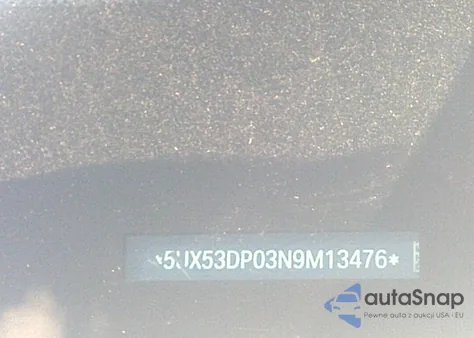 2022 BMW X3 xDrive30I z USA, uszkodzony, nr VIN 5UX53DP03N9M13476